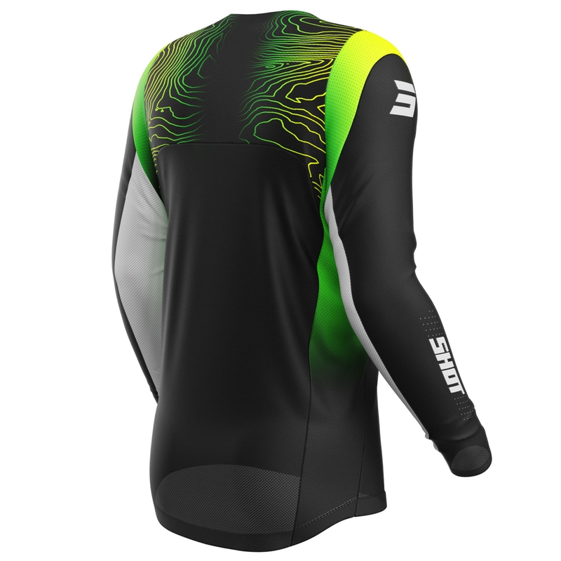 Bērnu motokrosa krekliņš Shot Contact Apex fluo dzeltens