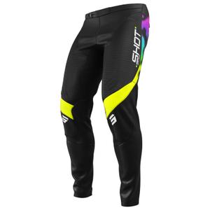 Bērnu motokrosa bikses Shot Contact Nitro melnas