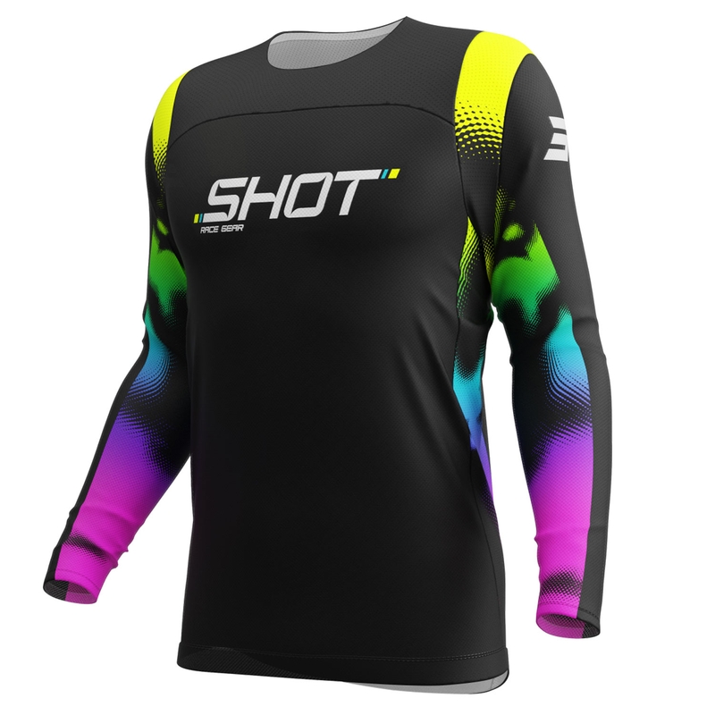 Bērnu motokrosa krekliņš Shot Contact Nitro melns