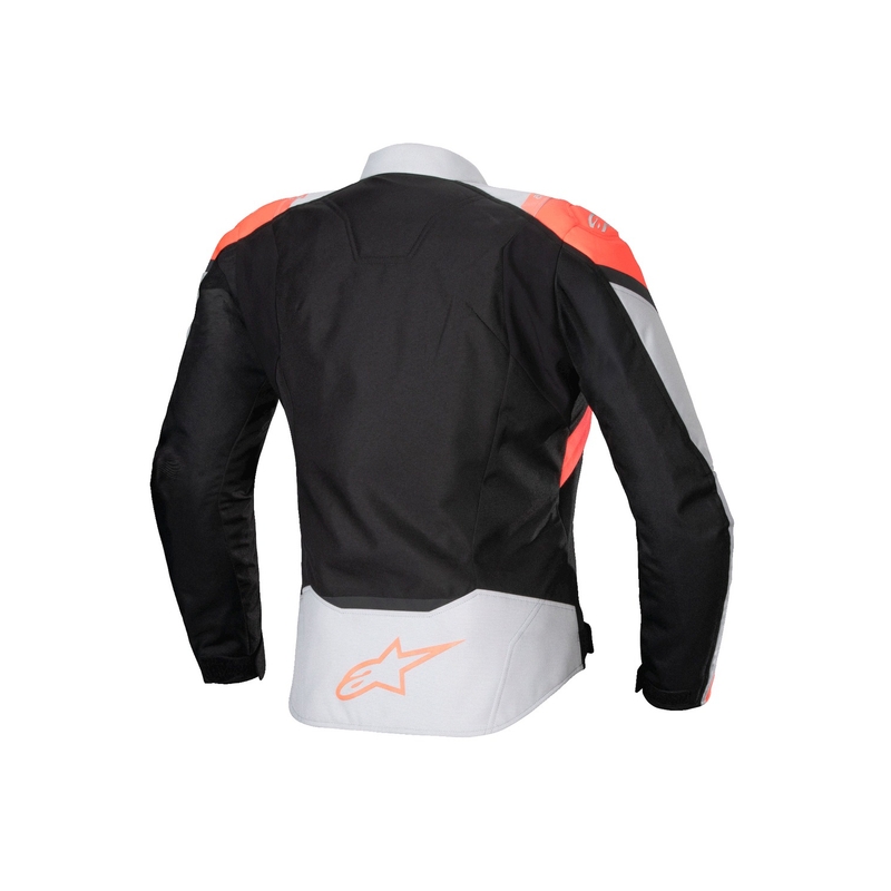 Alpinestars Sieviešu Stella T-Jaws 4 ūdensnecaurlaidīga motocikla jaka Black-Gray-Fluo Red
