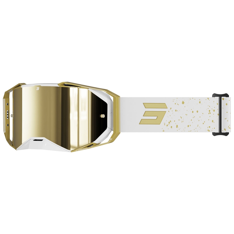 Motokrosa brilles Shot Lite Mist gold ar zelta iridija pleksi