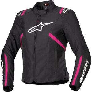 Alpinestars Sieviešu Stella T-SPS 2 ūdensnecaurlaidīga motocikla jaka melnā, baltā un rozā krāsā