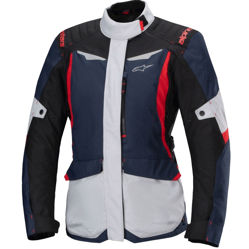 Alpinestars Stella ST-1 ūdensnecaurlaidīga sieviešu motocikla jaka Blue-Black-Red