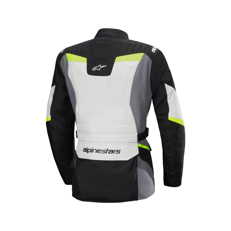 Alpinestars Stella ST-1 Sieviešu ūdensnecaurlaidīga pelēka-melna-fluo dzeltena motocikla jaka
