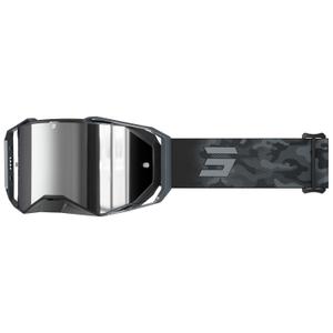 Motokrosa brilles Shot Lite Patrol pelēkas ar sudraba iridija pleksi