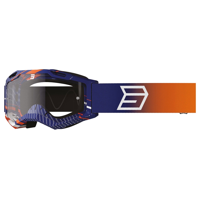 Bērnu motokrosa brilles Shot Rocket Kid 2.0 drop orange ar caurspīdīgu pleksi