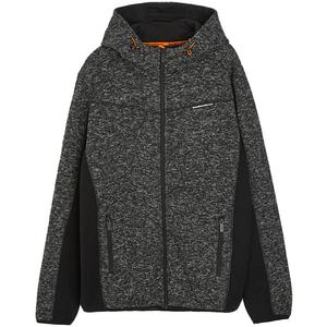 Mikina ar kapuci DAKAR Cross 6 melna melanžēta