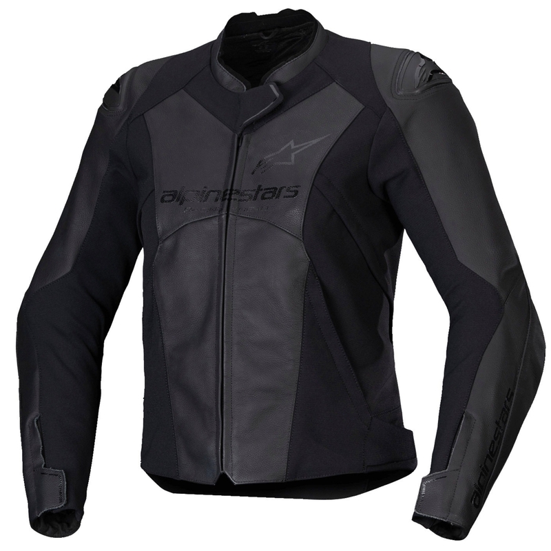 Alpinestars Stella Faster 3 sieviešu melna ādas motocikla jaka