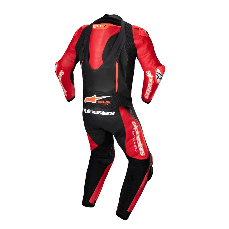 Alpinestars GP-R7 Tech-Air gatavs/kombinābils melns/arkans viengabala ādas kombinezons