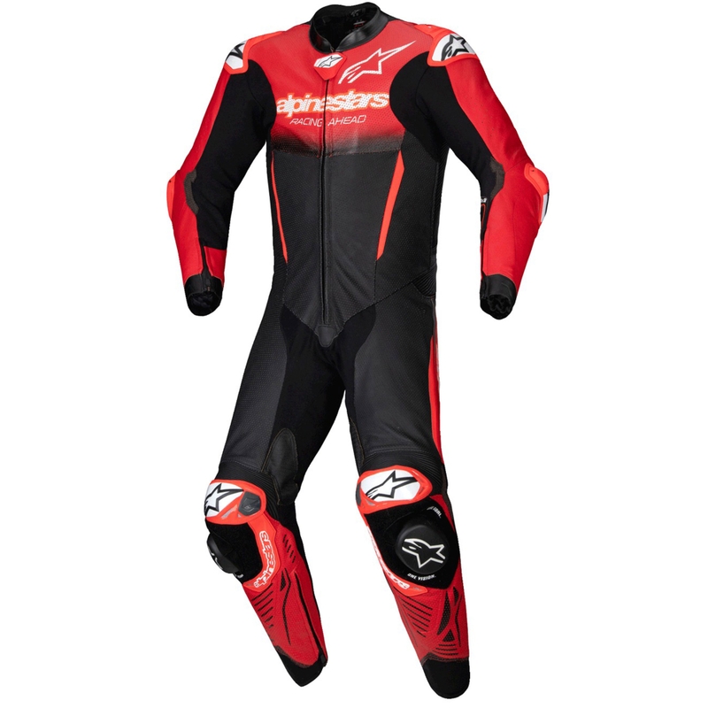 Alpinestars GP-R7 Tech-Air gatavs/kombinābils melns/arkans viengabala ādas kombinezons