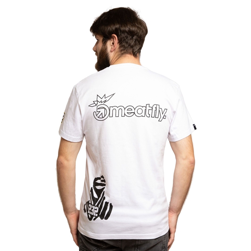 T-krekls Meatfly Big Shock Dakar white