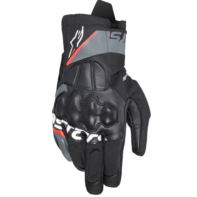 Alpinestars Corozal 3 Drystar Black-Grey-Fluo Red Motocikla cimdi