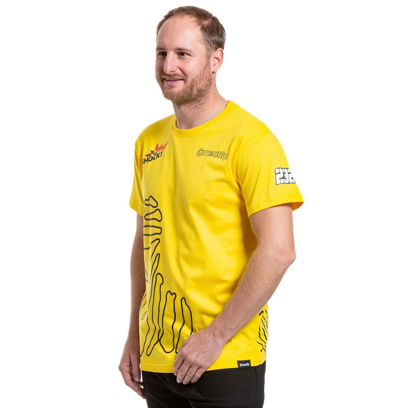 T-krekls Meatfly Big Shock Dakar yellow