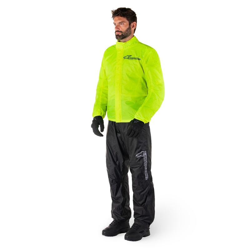 Alpinestars Hurricane Rain 2 fluo dzeltena ūdensnecaurlaidīga jaka