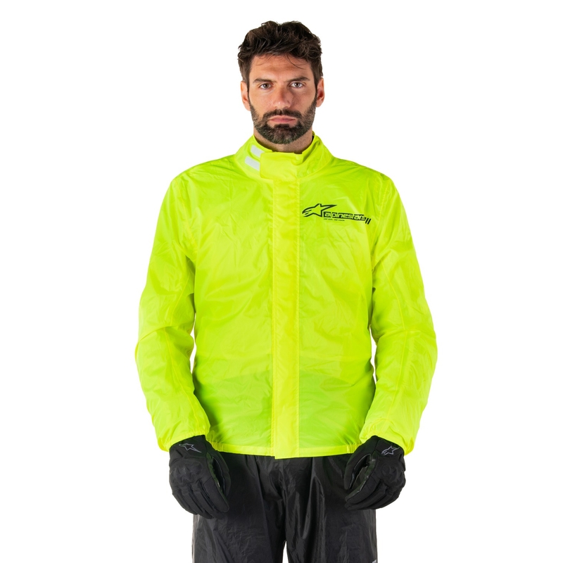 Alpinestars Hurricane Rain 2 fluo dzeltena ūdensnecaurlaidīga jaka