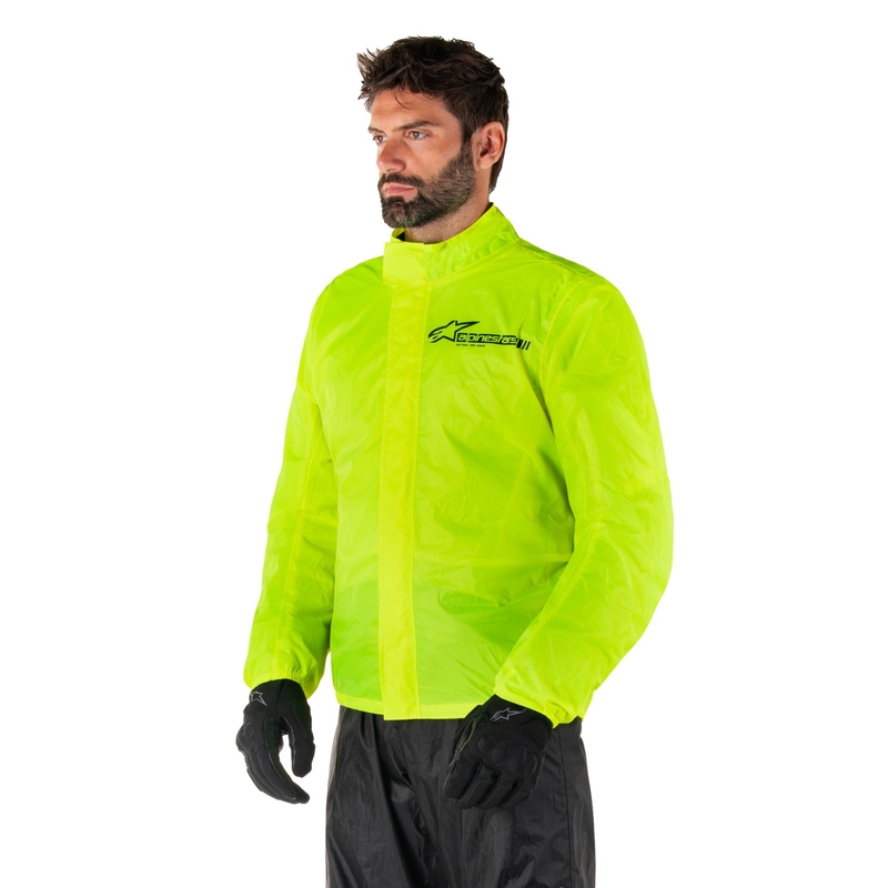 Alpinestars Hurricane Rain 2 fluo dzeltena ūdensnecaurlaidīga jaka