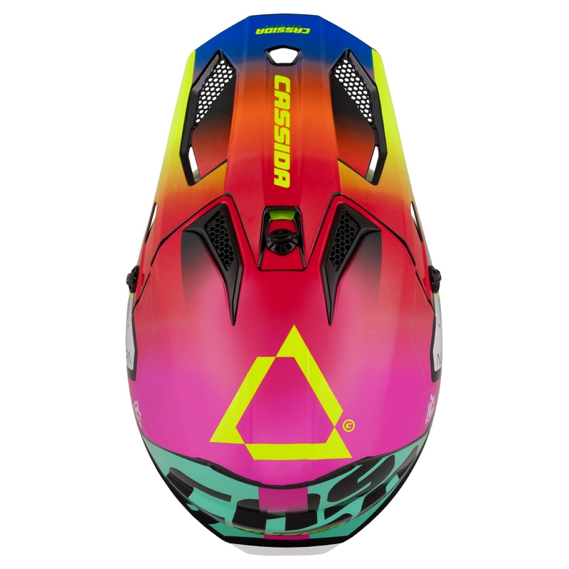 Motociklu motokrosa ķivere Cassida Cross Cup 2 Napa pearl multicolor