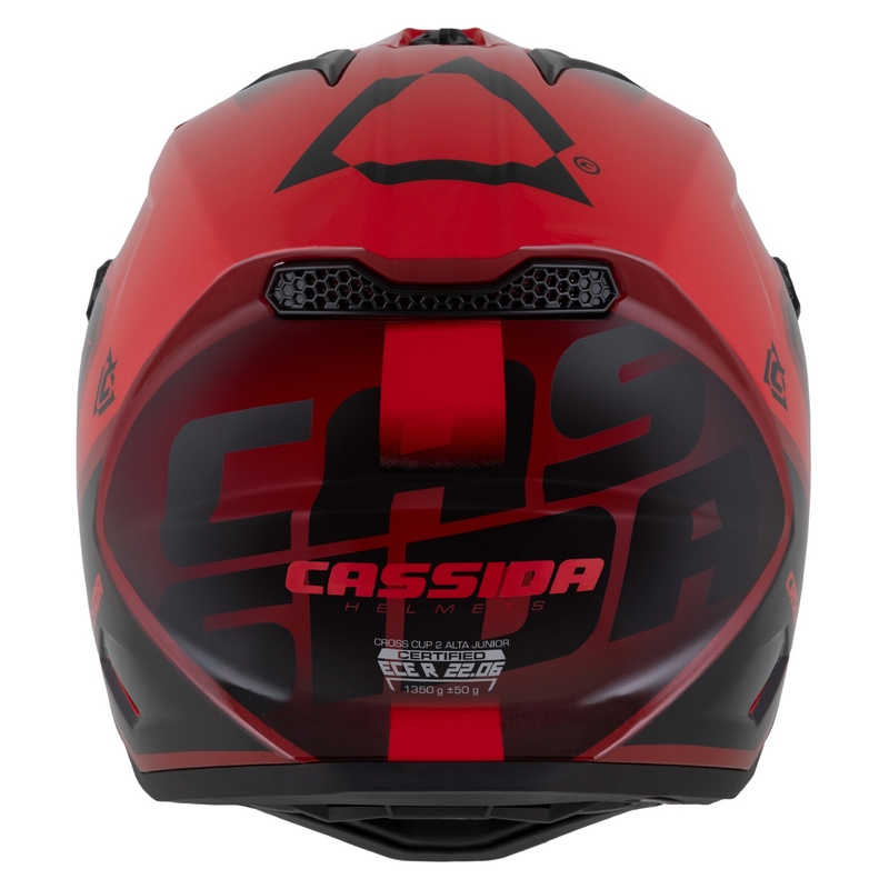 Cassida Cross Cup 2 Napa bērnu motokrosa ķivere perlamutra sarkana-violeti melna