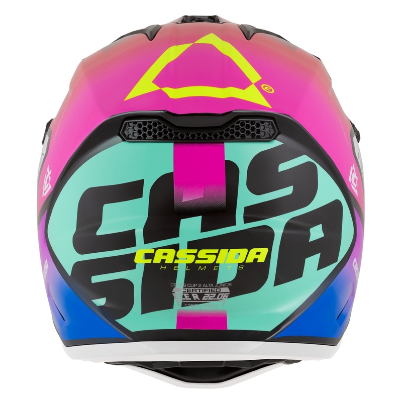 Cassida Cross Cup 2 Napa Pearl Multicolor Bērnu motociklu ķivere