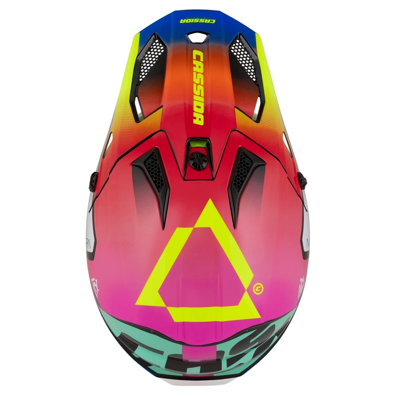Cassida Cross Cup 2 Napa Pearl Multicolor Bērnu motociklu ķivere