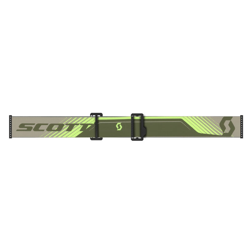 Motokrosa brilles SCOTT Prospect 2.0 AMP haki-fluo dzeltenas ar rozā pleksi