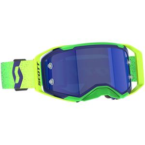 Motokrosa brilles SCOTT Prospect 2.0 AMP violeti-fluo dzeltenas ar zilu spoguļstiklu pleksi