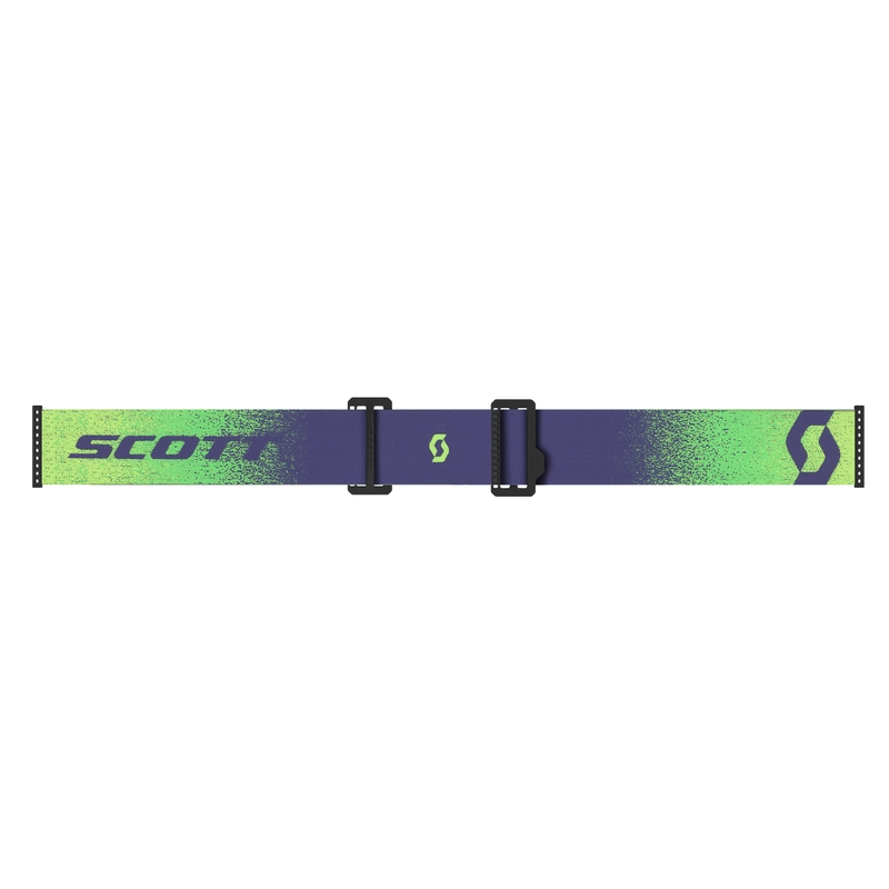 Motokrosa brilles SCOTT Prospect 2.0 AMP violeti-fluo dzeltenas ar zilu spoguļstiklu pleksi