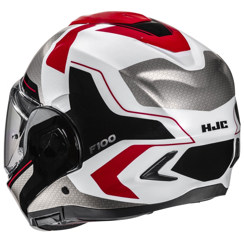 HJC F100 Bios MC1 pelēka-melna-arkana flip-up motociklu ķivere