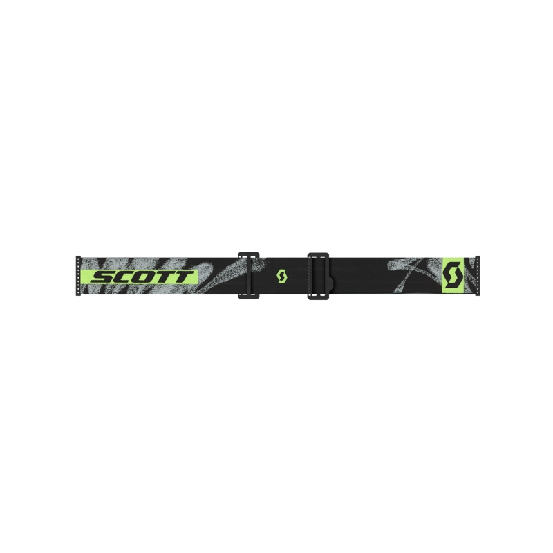 Motokrosa brilles SCOTT Prospect 2.0 black-fluo yellow ar dzeltenu spoguļstikla stiklu