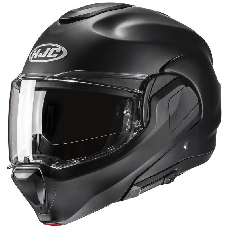 HJC F100 Solid Semi Flat Black Flip-Over motociklu ķivere