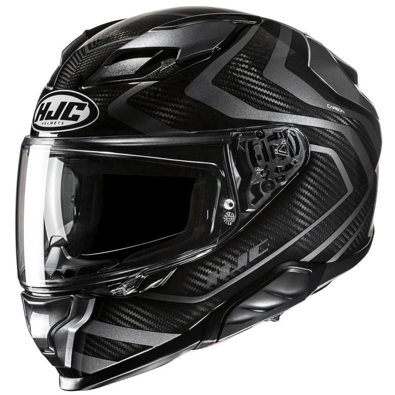 Integrēta motocikla ķivere HJC F71 Carbon Nevio MC3H melns-pelēks