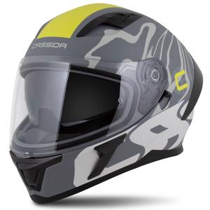 Integrēta ķivere Cassida Orbit Multivers matēts pelēks-fluo dzelteni melns