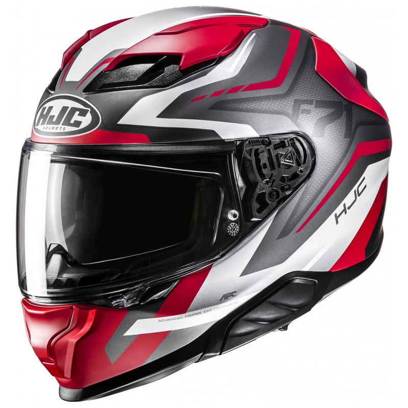Integrēta motocikla ķivere HJC F71 Fes MC1SF pelēk-arkan-balts