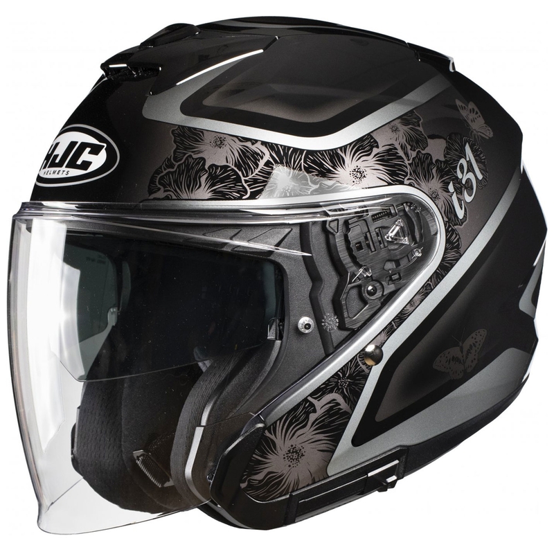 Atvērtā motociklu ķivere HJC i31 Iona MC5 melns-pelēks