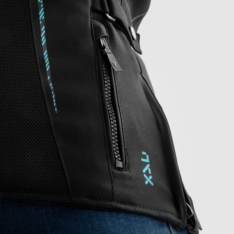 Sieviešu Rebelhorn Jax Black and Mint motocikla jaka