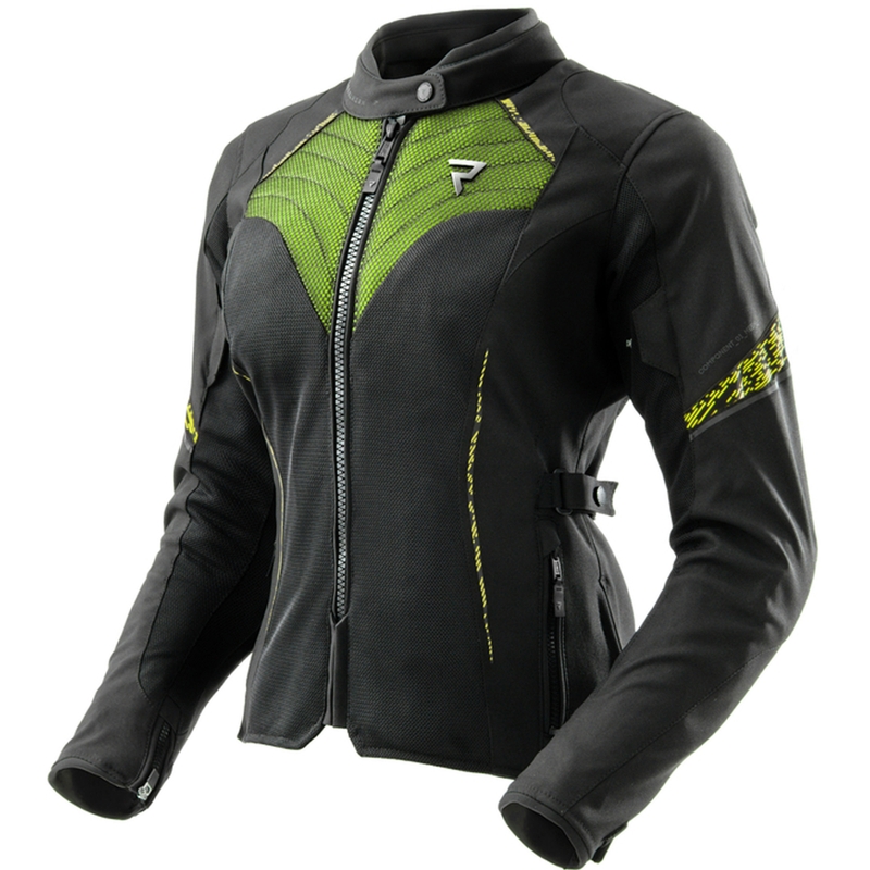 Sieviešu motocikla jaka Rebelhorn Jax black-fluo yellow