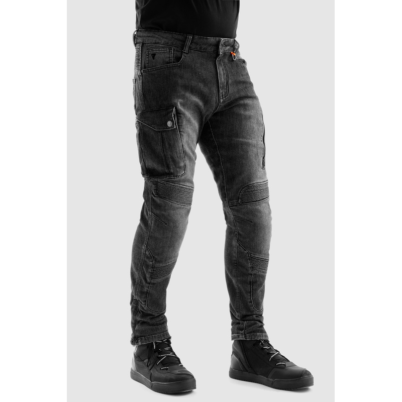 Rebelhorn Vandal Mono Washed Black Motocikla džinsi