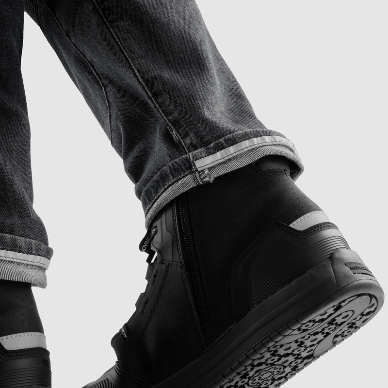 Rebelhorn Vandal Mono Washed Black Motocikla džinsi