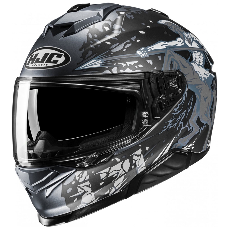 Integrēta motocikla ķivere HJC i71 Taurus MC5SF melns-pelēks