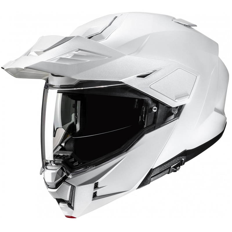 HJC i80 Solid perlamutra balta flip-up motociklu ķivere