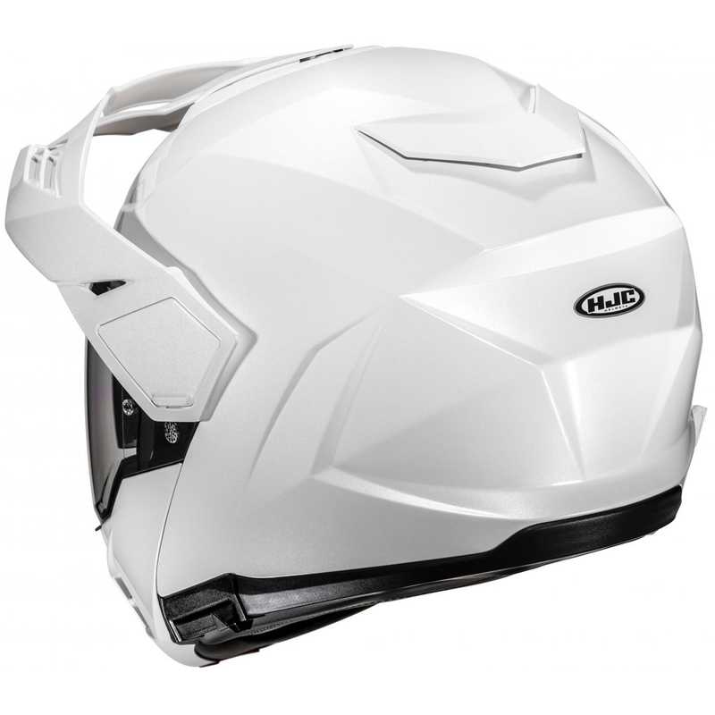 HJC i80 Solid perlamutra balta flip-up motociklu ķivere