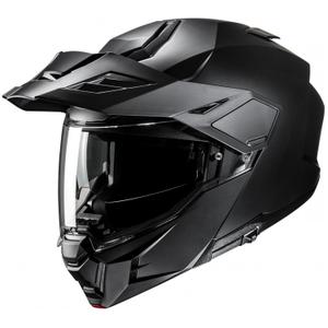 HJC i80 Solid Semi Flat Black Flip-up motociklu ķivere