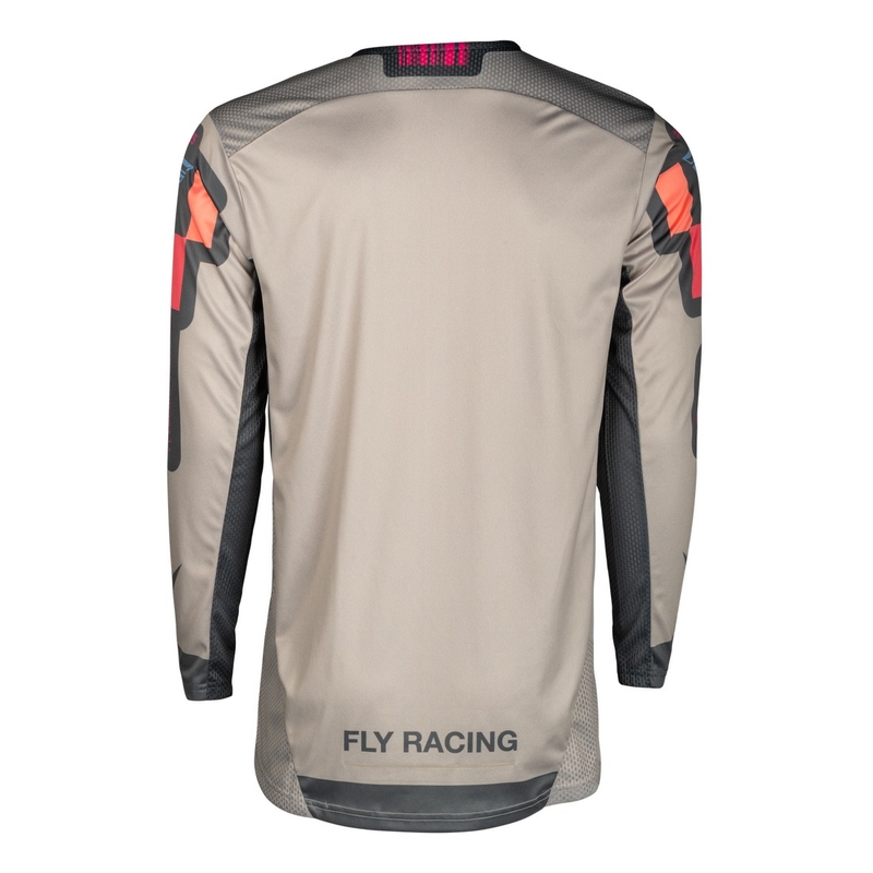Motokrosa krekliņš FLY Racing Lite Vice pelēks-rozā krāsā