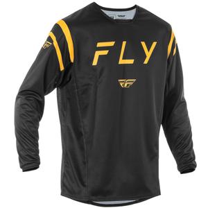 Motokrosa krekliņš FLY Racing Kinetic Centre melns-zelts