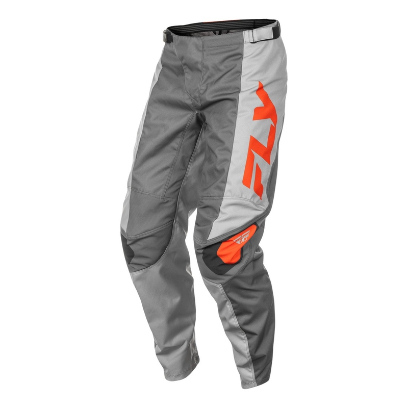 Motokrosa bikses FLY Racing F-16 pelēk-meln-oranžs