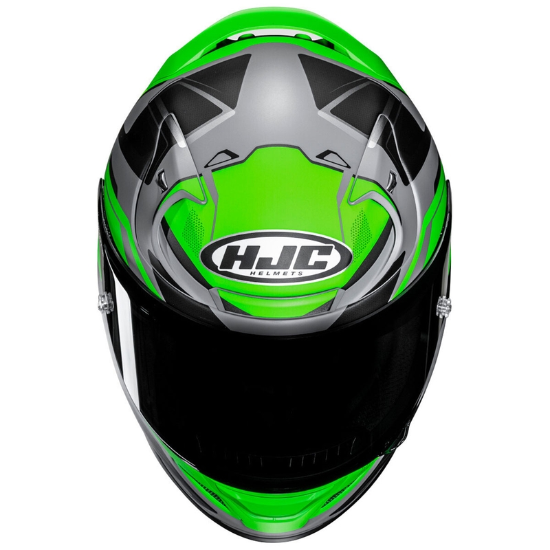 Integrēta motociklista ķivere HJC RPHA 12 Brels MC4HSF zaļgani pelēk- melna
