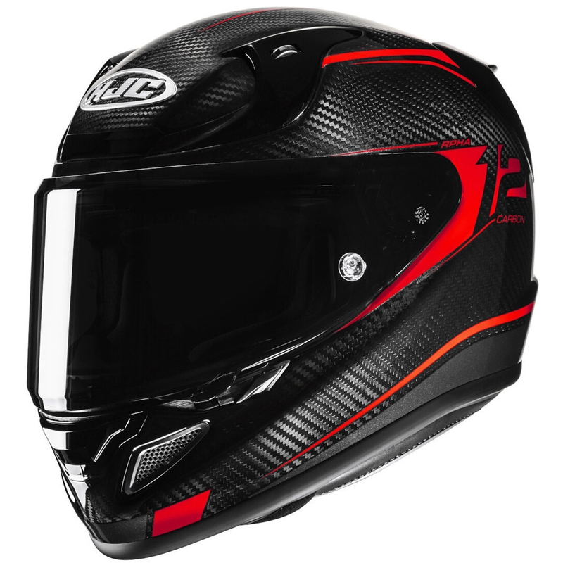 Integrālā motociklista ķivere HJC RPHA 12 CARBON Keres MC1 melns-arkans