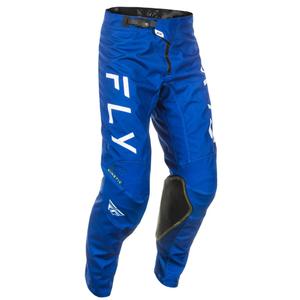 Motokrosa bikses FLY Racing Kinetic Centre zilā un baltā krāsā