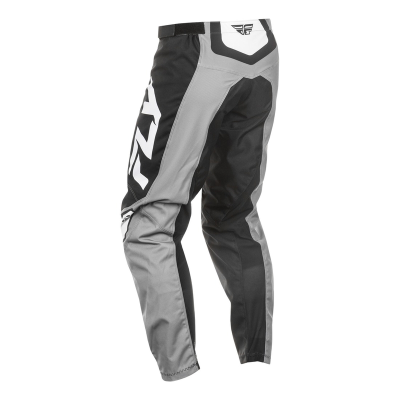 Motokrosa bikses FLY Racing F-16 pelēk-melk-balts