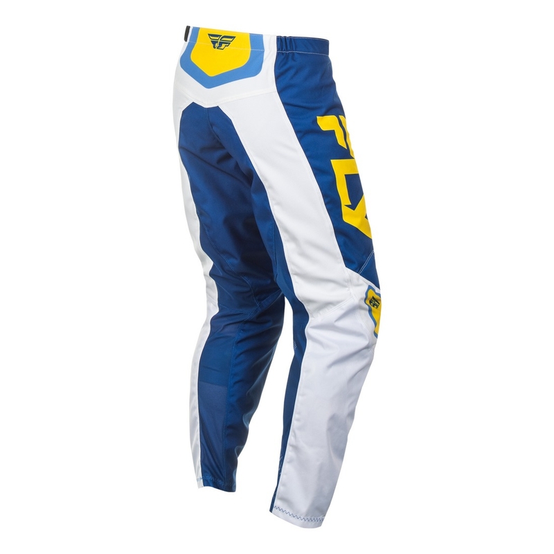 Motokrosa bikses FLY Racing F-16 white-blue-yellow